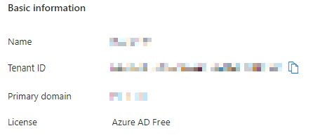 Azure AD overview screenshot